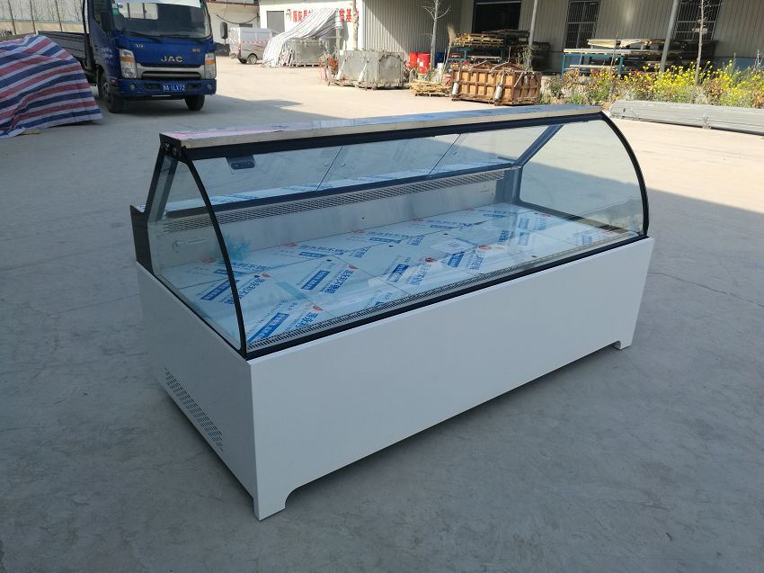 Arc Glass Air Cooling Meat Showcase Fridge
