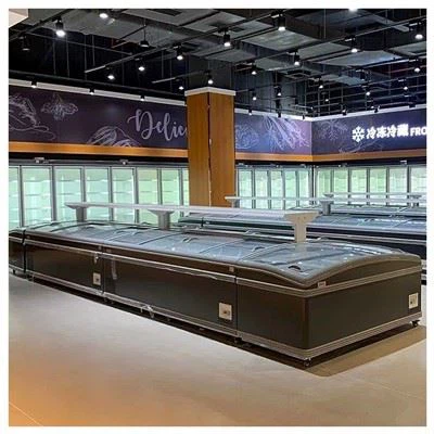 Komercinis šaldyto maisto vitrininis šaldiklis